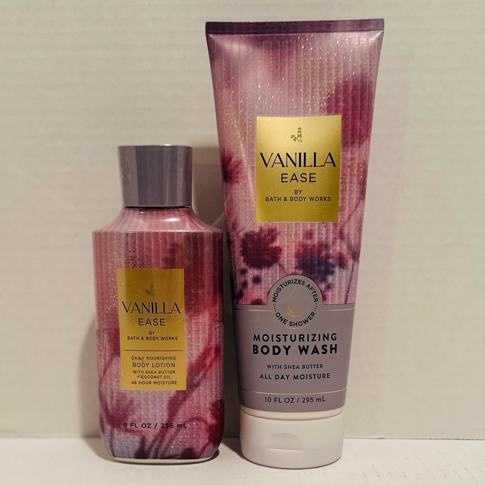 Bath & Body NEW Vanilla Ease Body Lotion & Moisturizing Body Wash